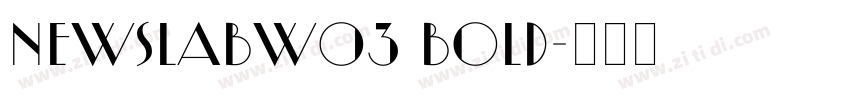 NewslabW03 Bold字体转换